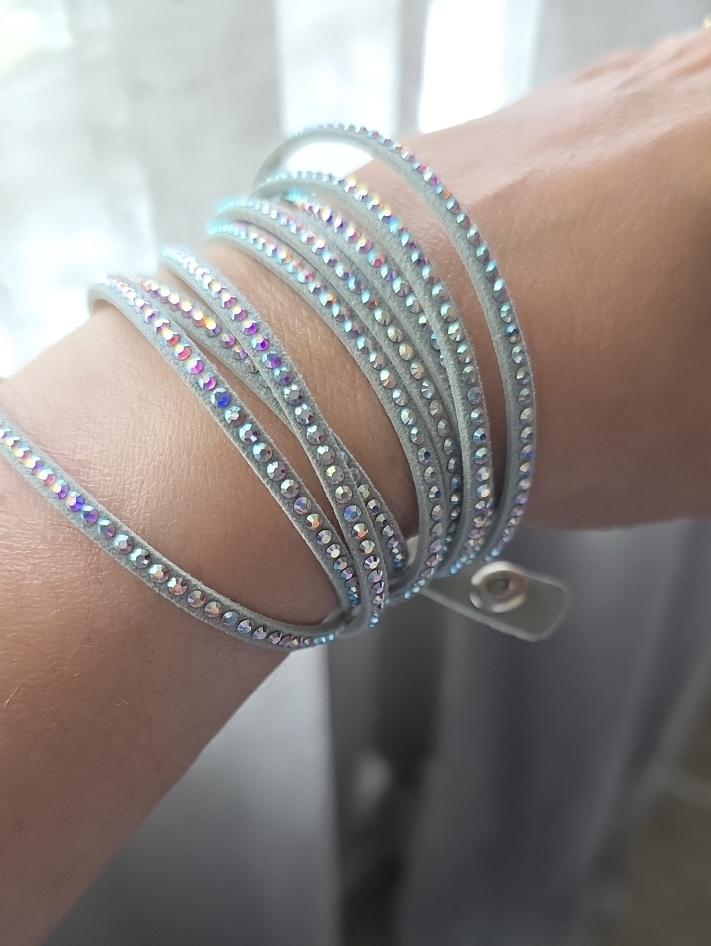 Touchstine Wrap-Star Iridescent Crystal Wrap Bracelet